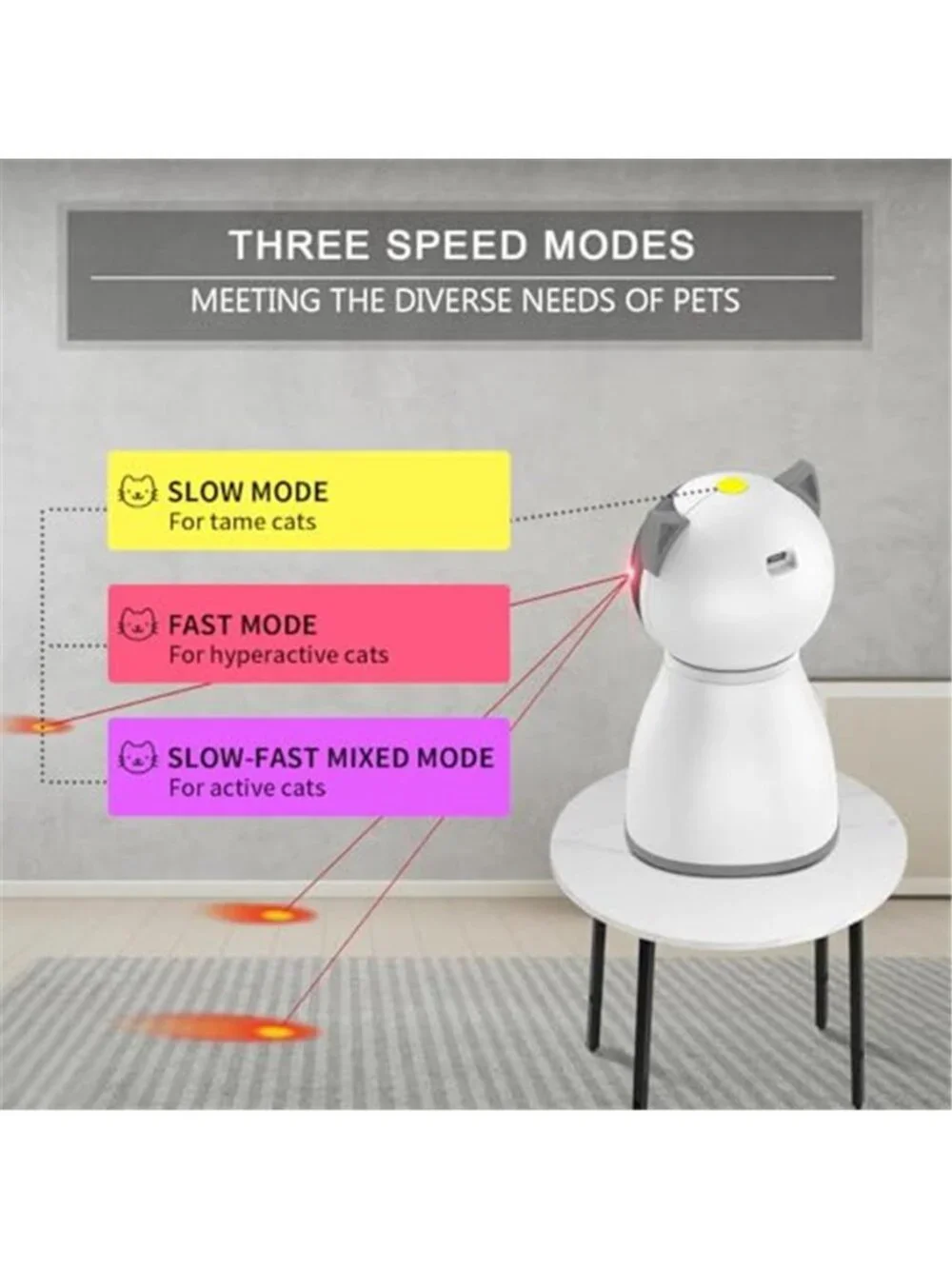 Cat Toys Laser for Indoor Cats,The 4th Generation Real Random